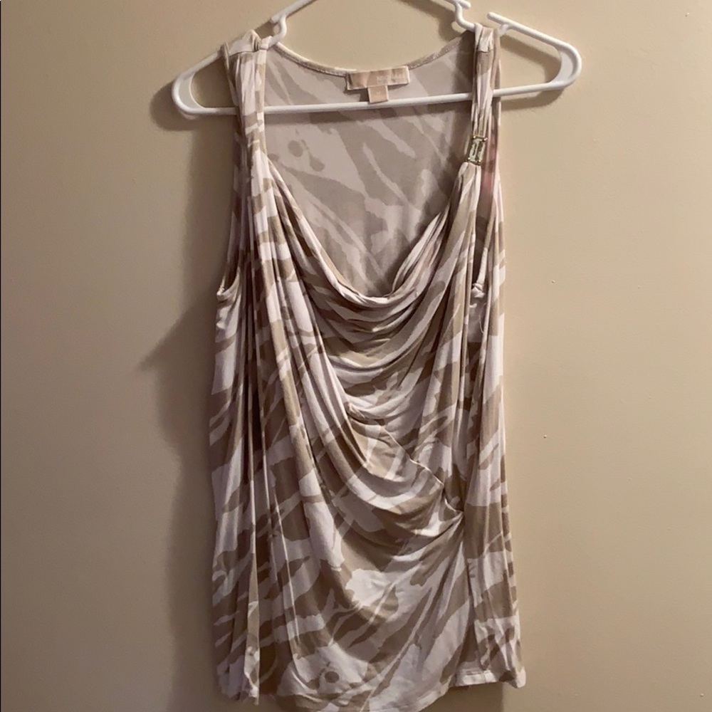 Michael Kors spring white and beige top